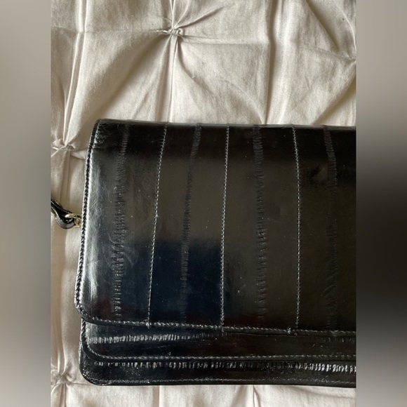 Vintage Lee sands eel skin shoulder bag - Picture 2 of 16